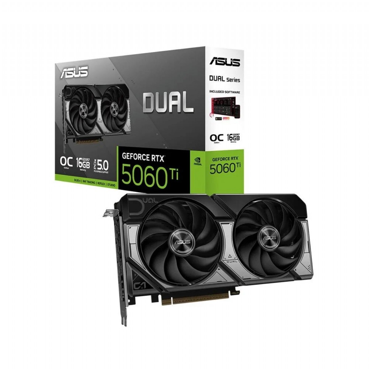 Ekran Kartı | ASUS DUAL-RTX5060TI-O16G 16GB OC GDDR7 128Bit DLSS 4 EKRAN KARTI | 153.01.01.01.221 |  | 